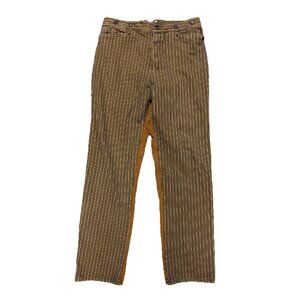 Vintage Wah Maker Buckle Back Canvas Pants Mens 38 (34x33) Striped Western